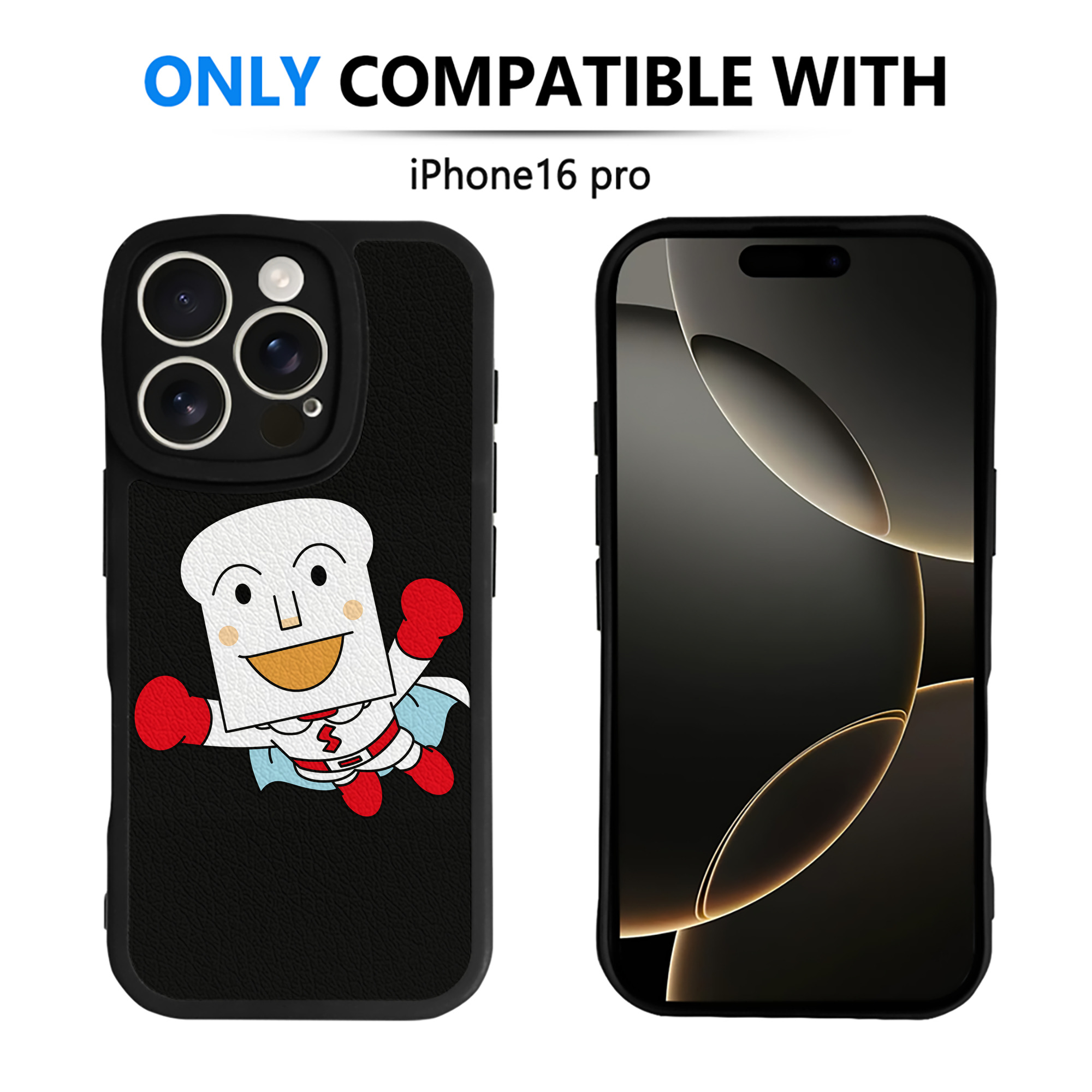 （画像用） アンパンマン Anpanman 【iPhone 16シリーズ対応】シリコンスマホケース（レザー調） 材質：シリコン